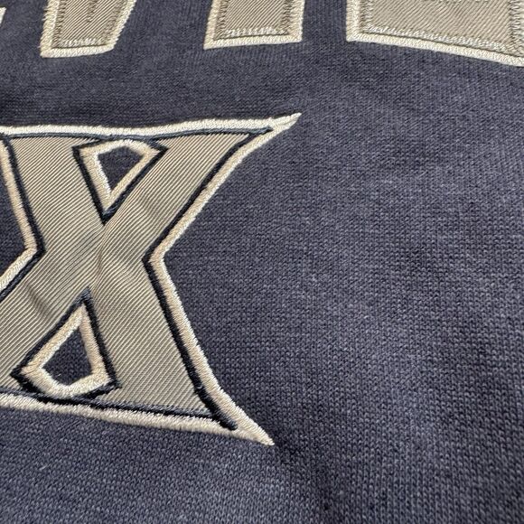 Xavier Musketeers Logo Hoodie Men’s XL Blue Stadium Athletics Sewn Letters  New - Picture 3 of 12
